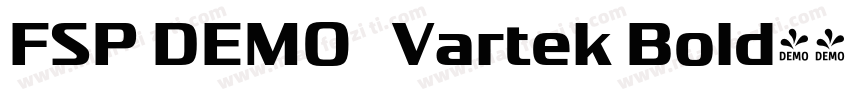 FSP DEMO   Vartek Bold字体转换
